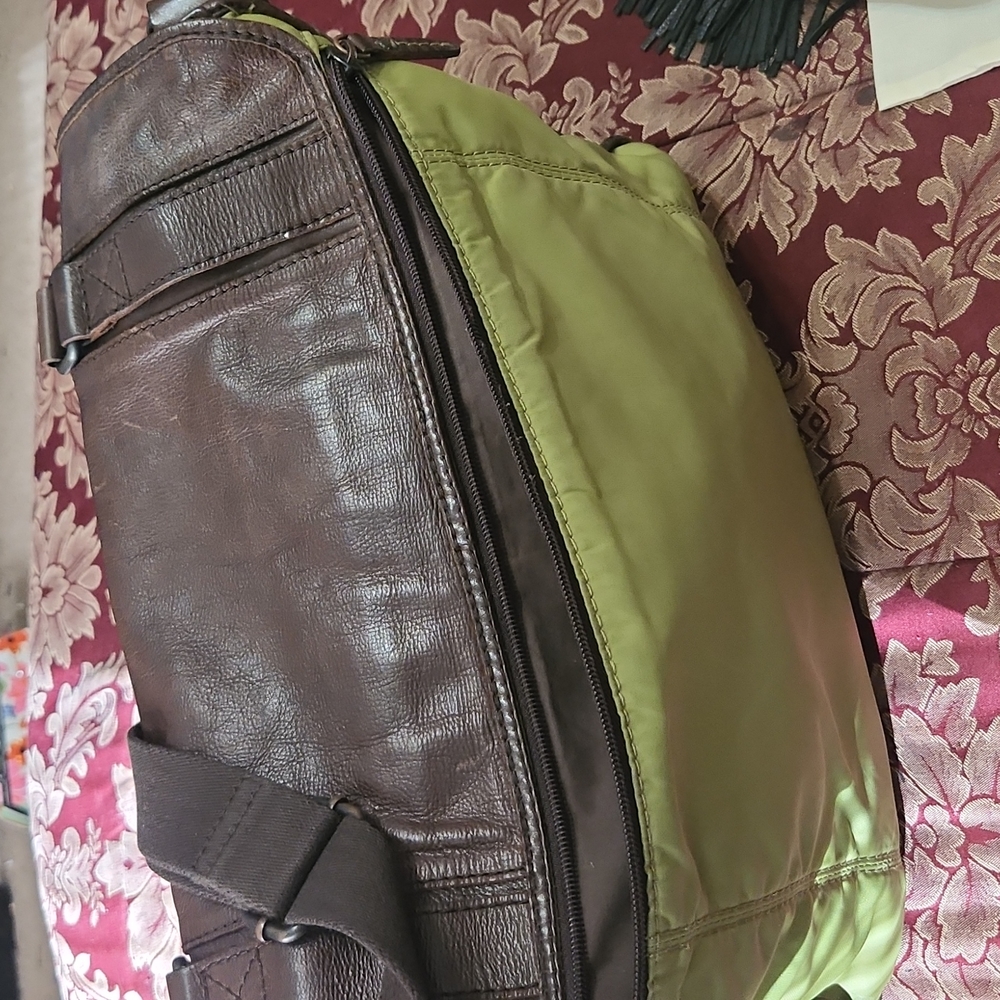 Fossil Leather/Nylon Messenger Bag - Picture 10 of 17